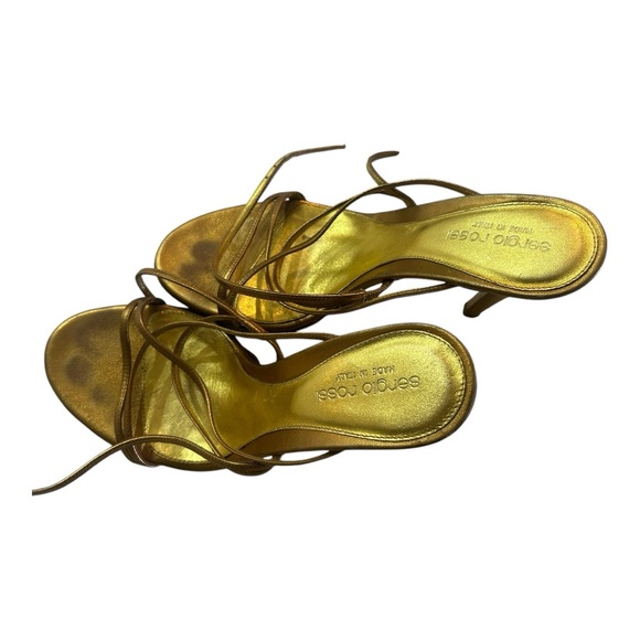 Sergio Rossi Gold Heels - Picture 4 of 7